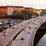 Trafikkert hovedvei gjennom by