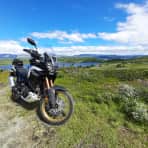 motorsykkel i natur
