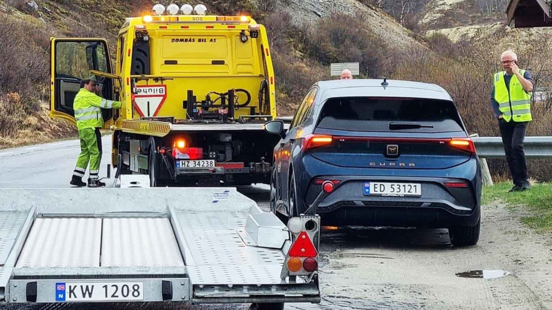 Bilberging av Cupra Born elbiltesten 2022