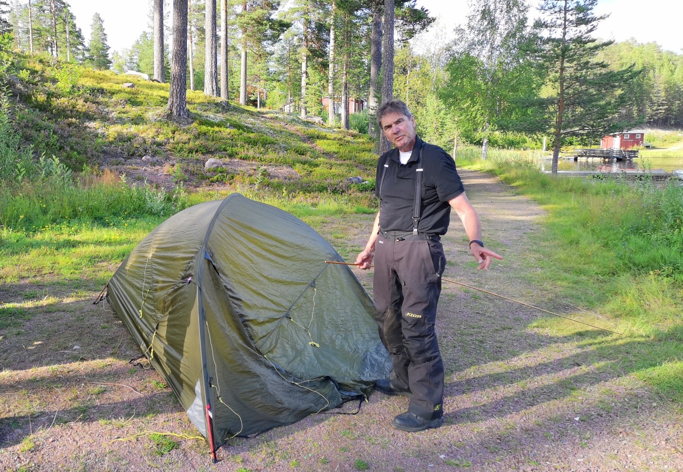 Ivar elsker mc-livet, men hater å slå opp telt.