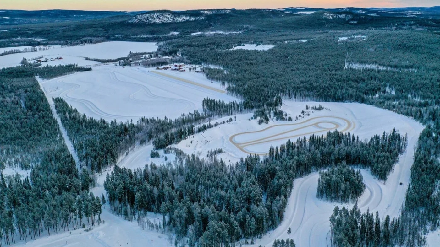 Oversiktsbilde over testanlegget i Älvsbyn.