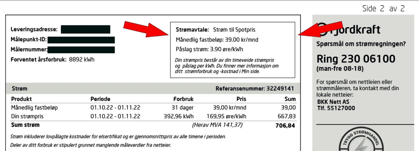 Strømregning