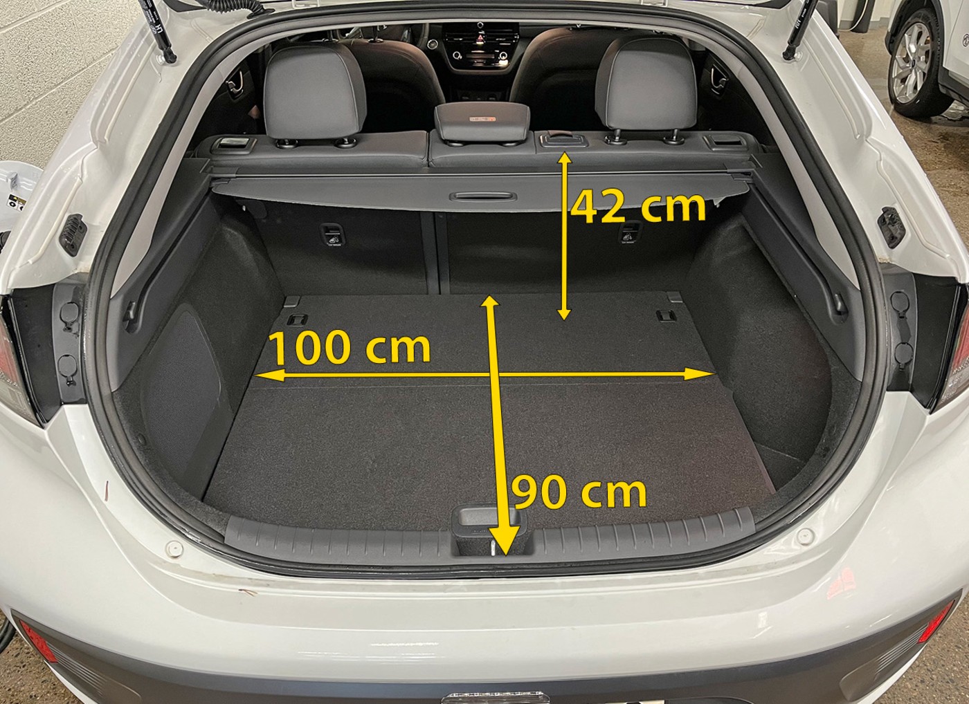 Bagasjerommet i Hyundai Ioniq.