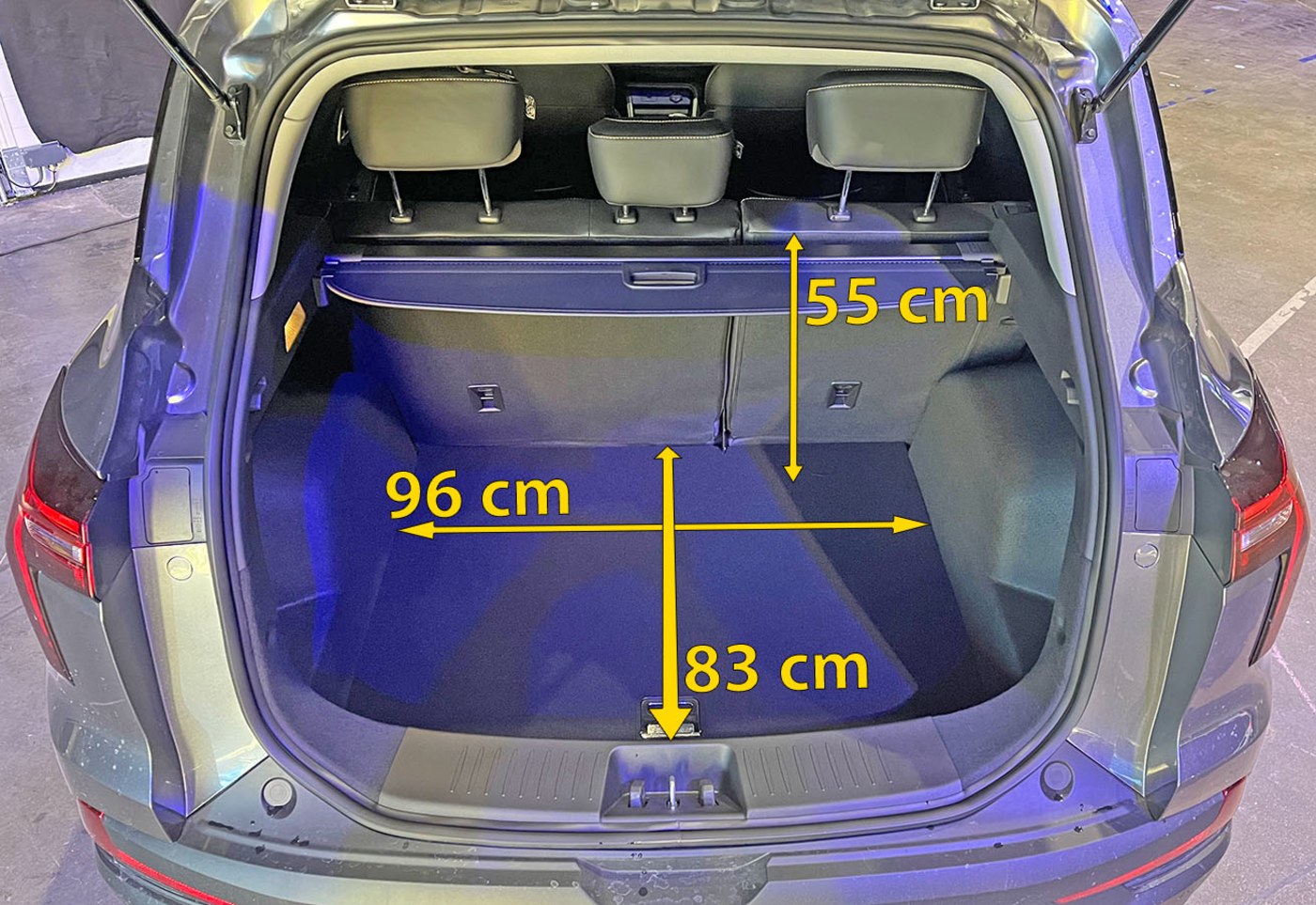 Bagasjerommet i JAC e-JS4.