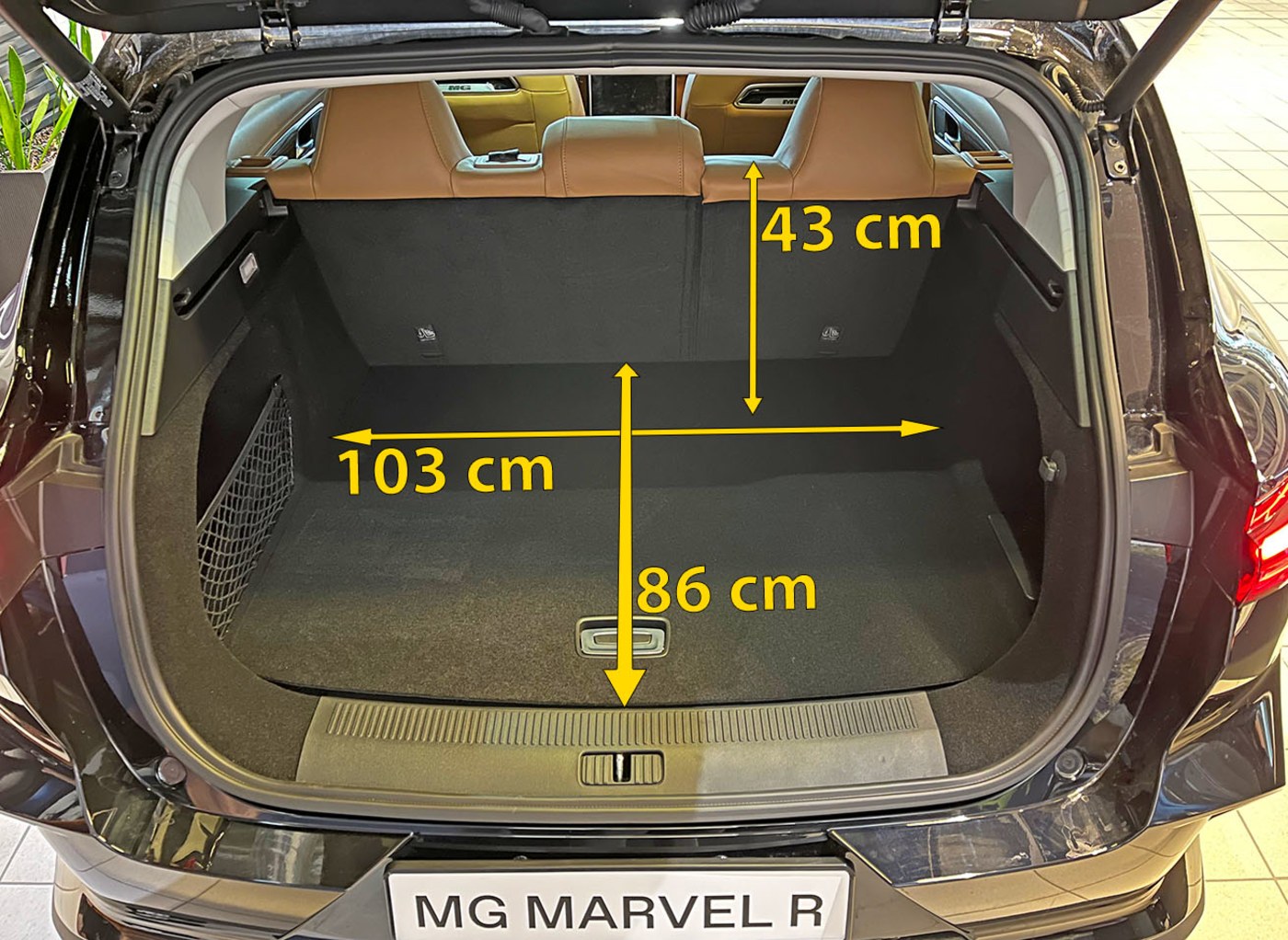 Bagasjerommet i MG Marvel R.