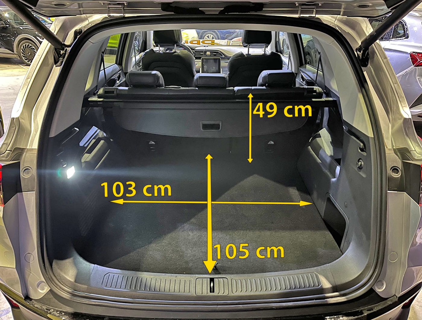 Bagasjerommet i Maxus Euniq6.