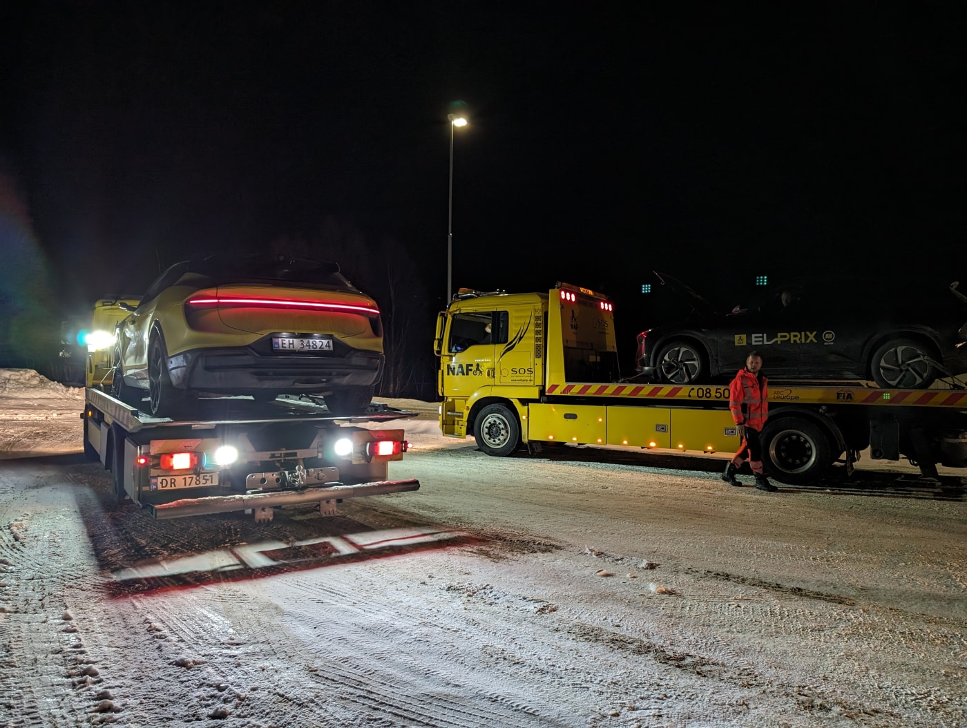 To bergingsbiler berger to testbiler
