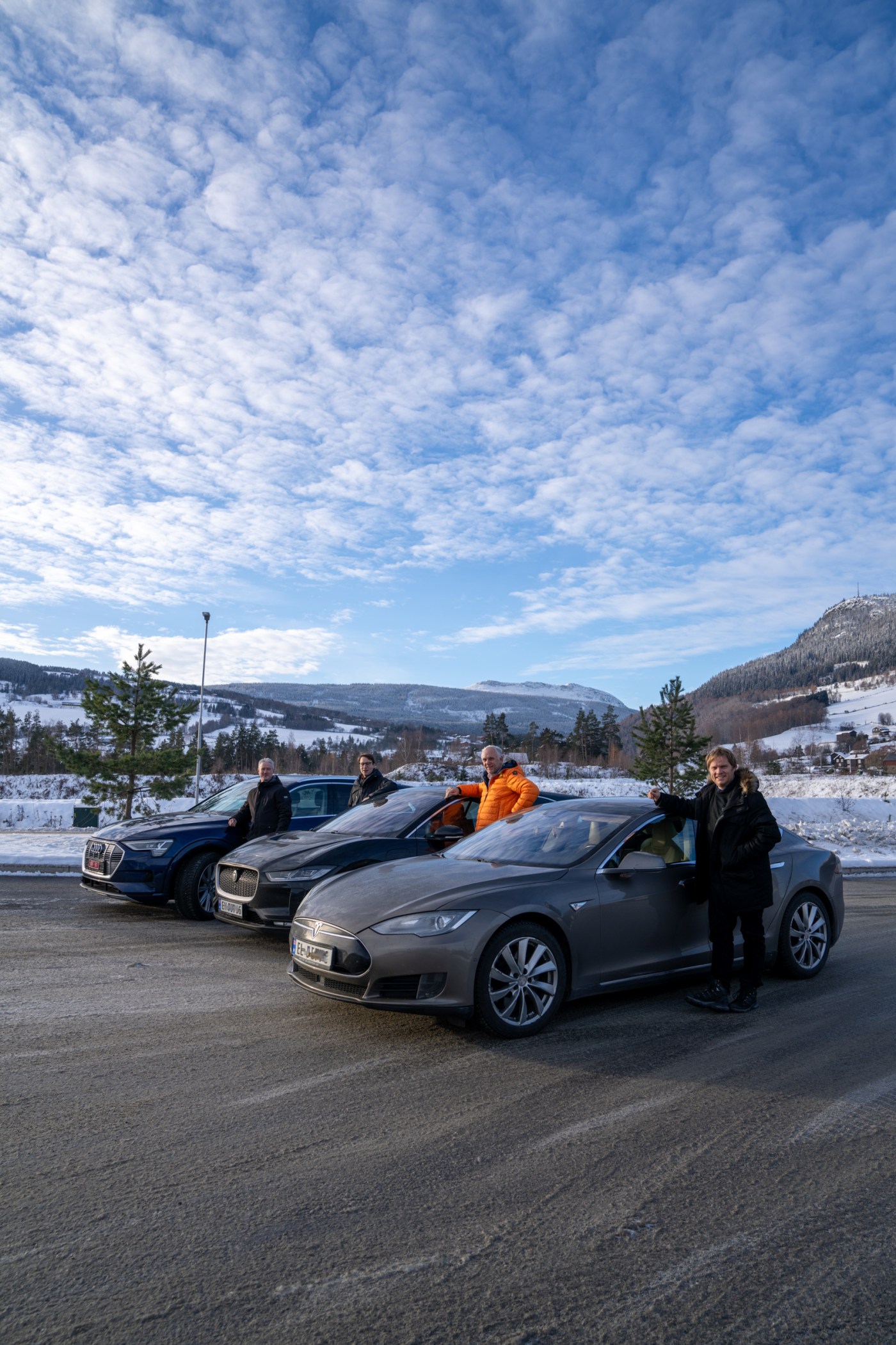 Testbiler og testsjåfører på Vinstra