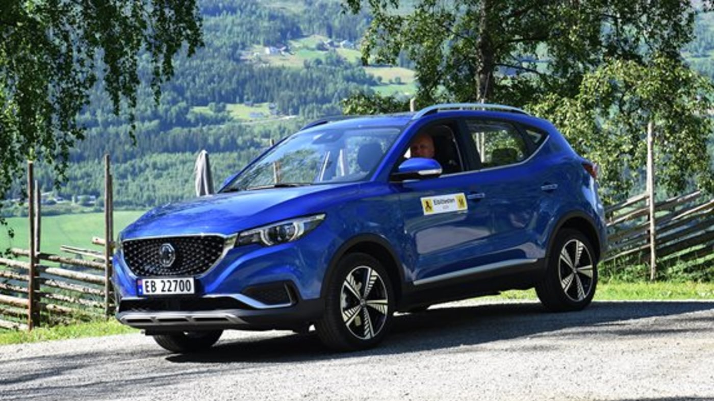 MG ZS EV står parkert.