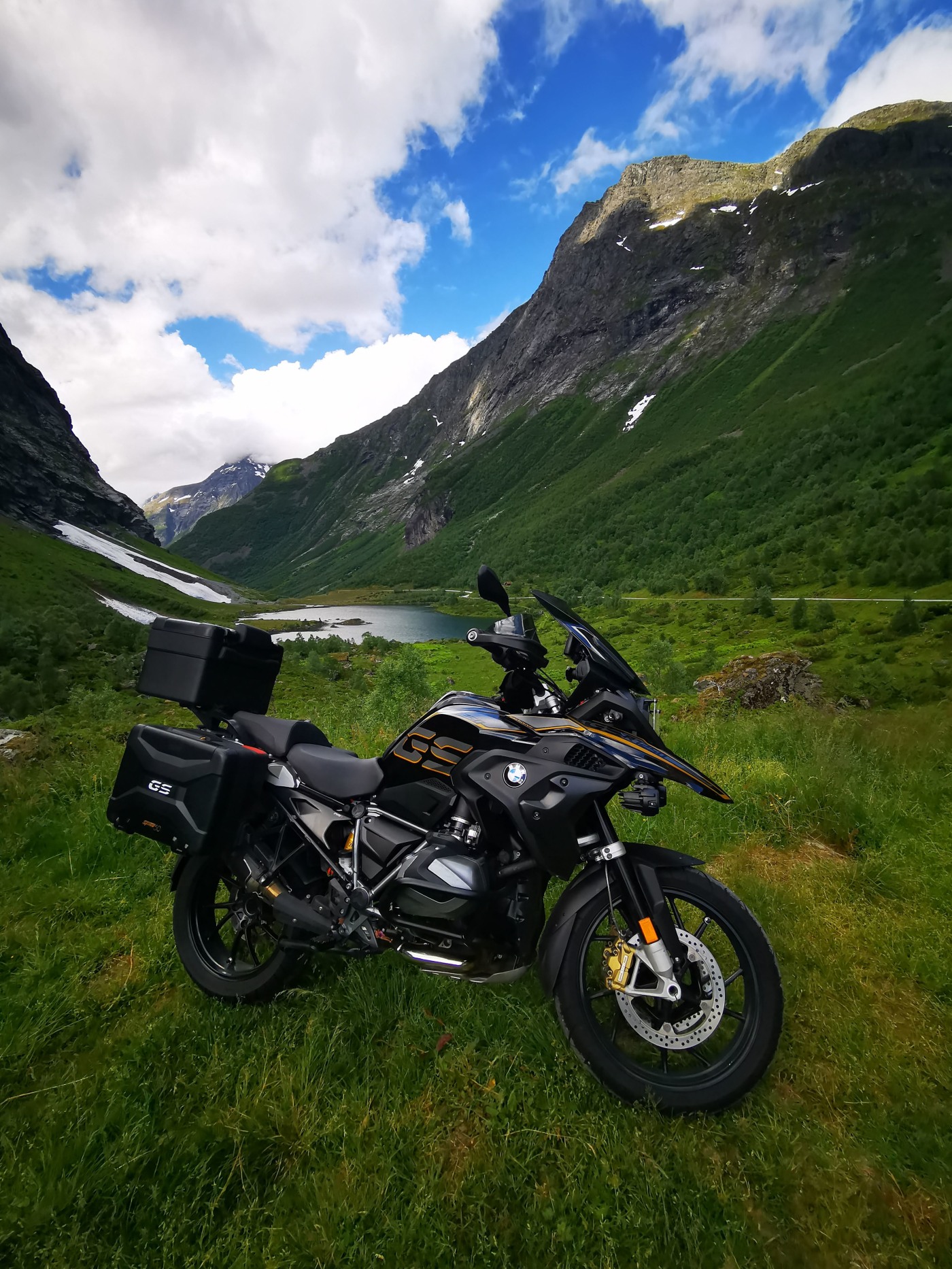 motorsykkel i natur