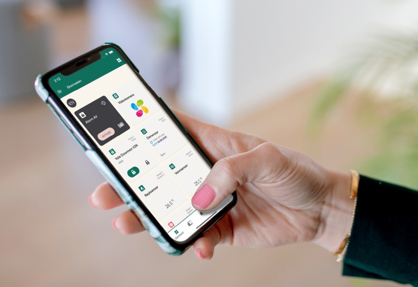 Homely app i hånd