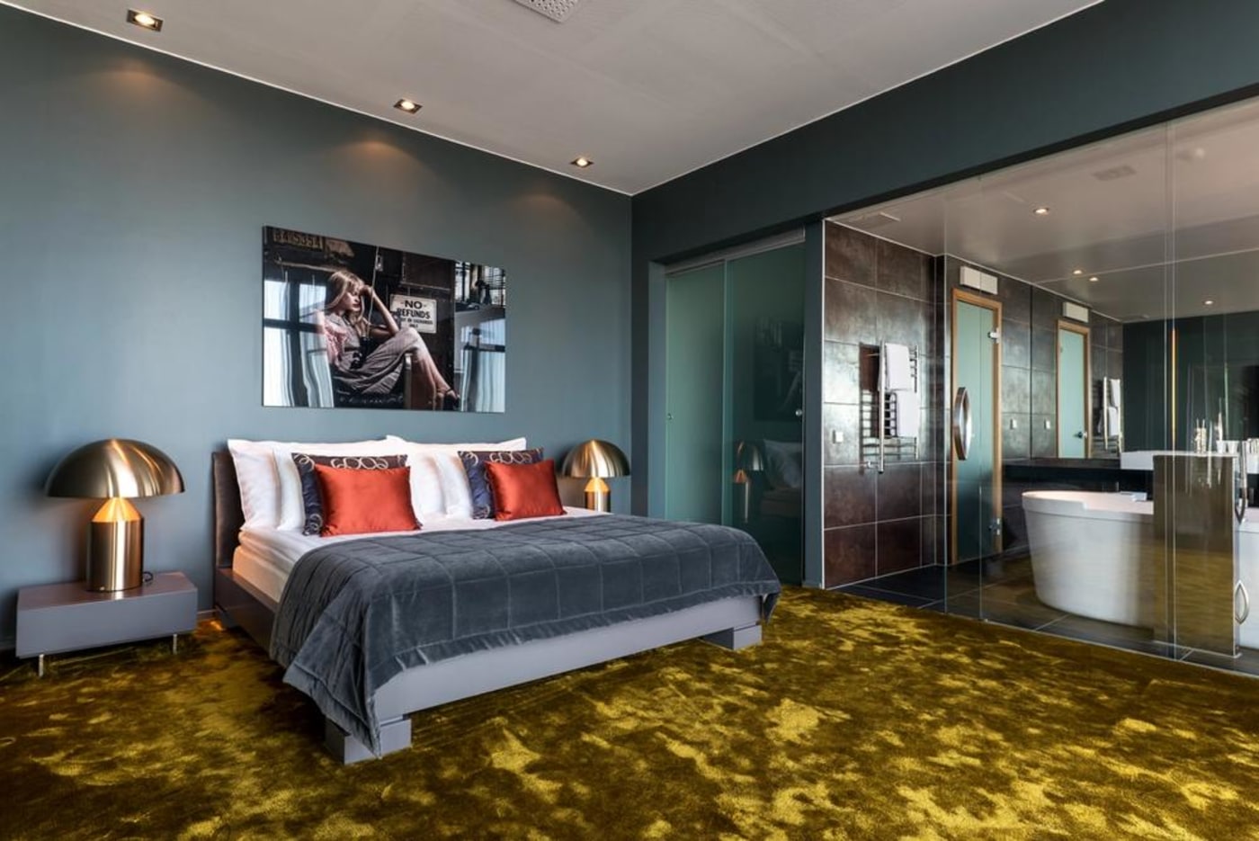 Bildet viser en hotellsuite på Quality Hotel Globe i Stockholm,  Sverige