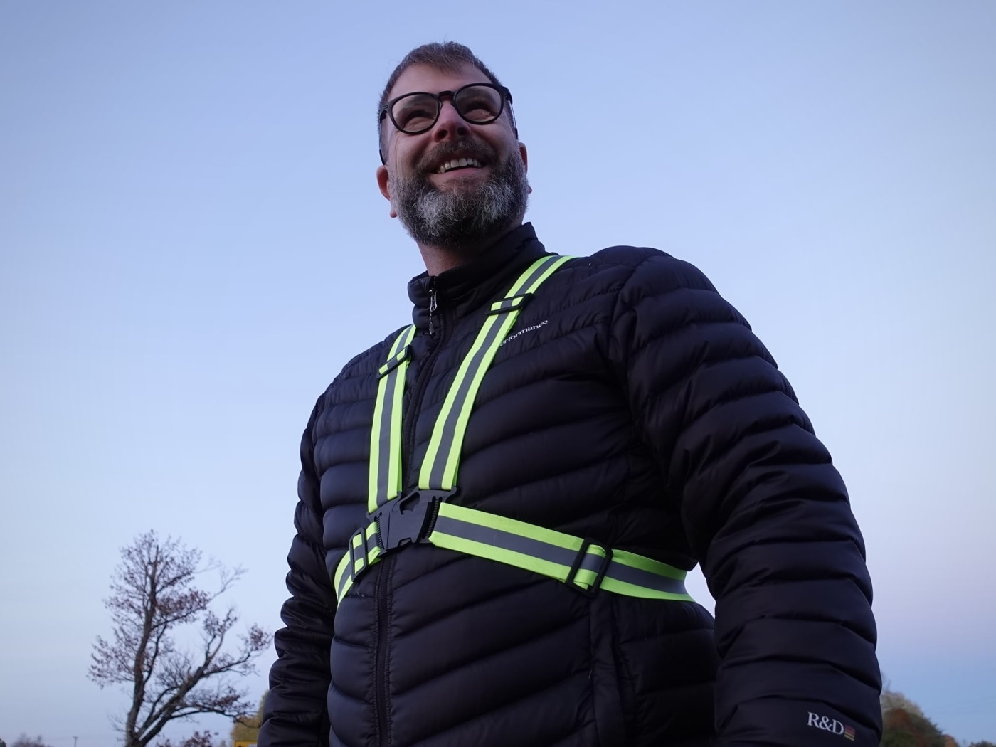 mann i refleksvest