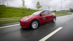 Tesla model Y i elbilstesten 2022