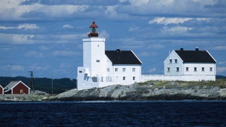 Homborsund fyr ved Grimstad.