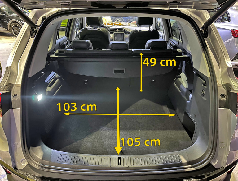Bagasjerommet i Maxus Euniq6.