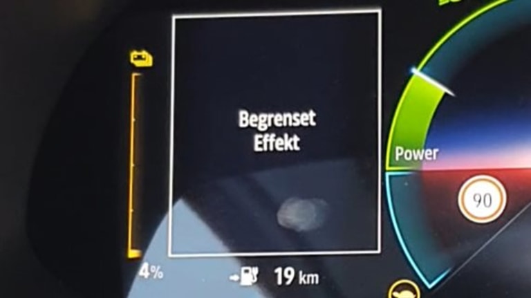 nærbilde av dashboard
