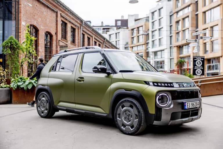 Grønn Hyundai Inster