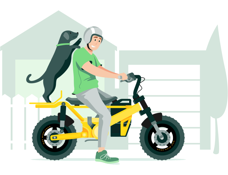 Motorsykkel illustrasjon