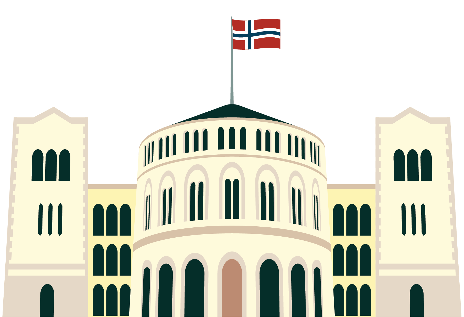Illustrasjon av stortinget