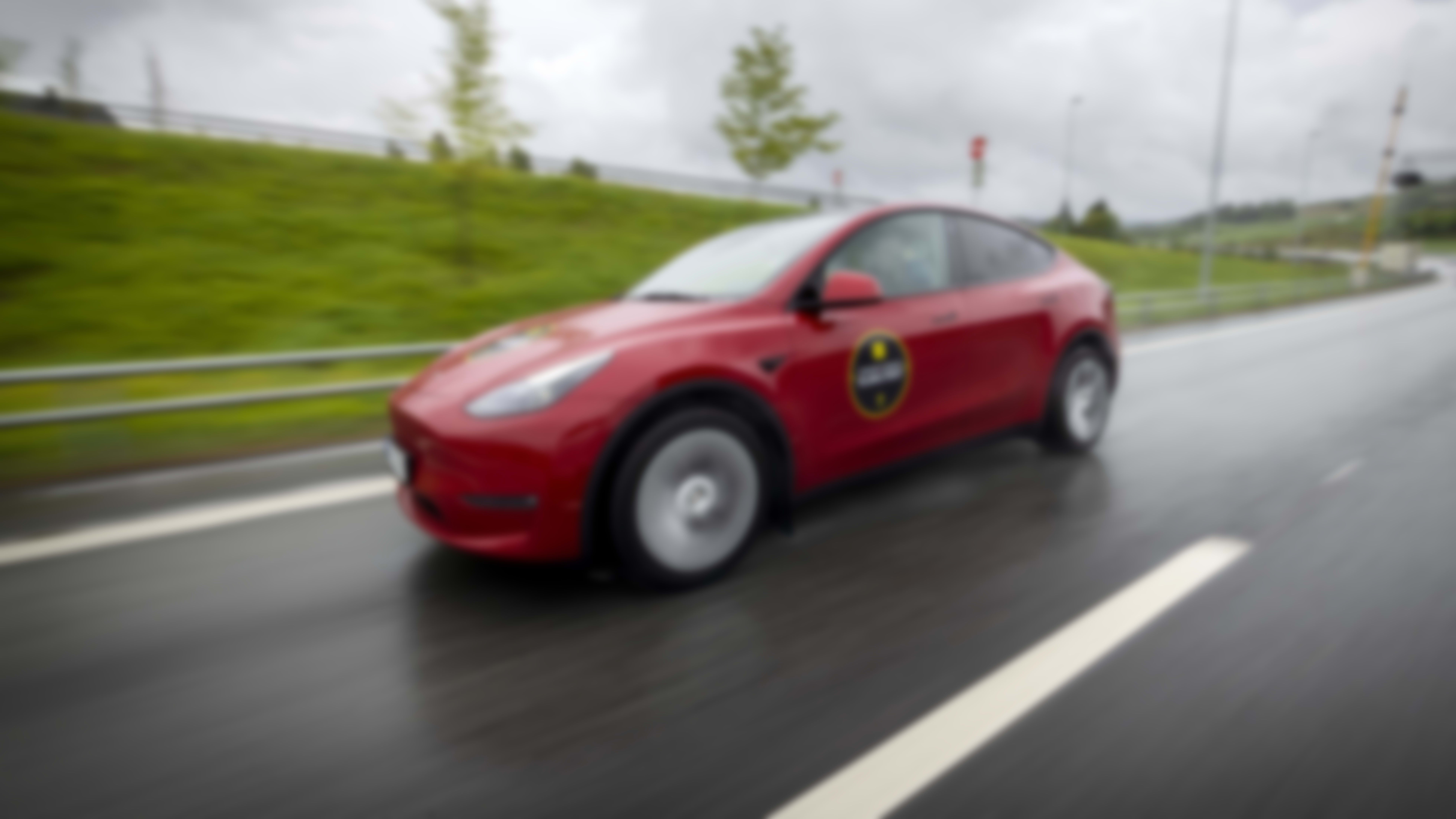 Tesla model Y i elbilstesten 2022