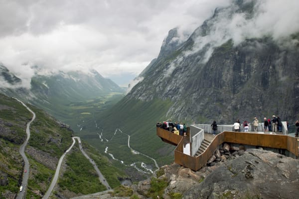 Utsikt over Trollstigen.