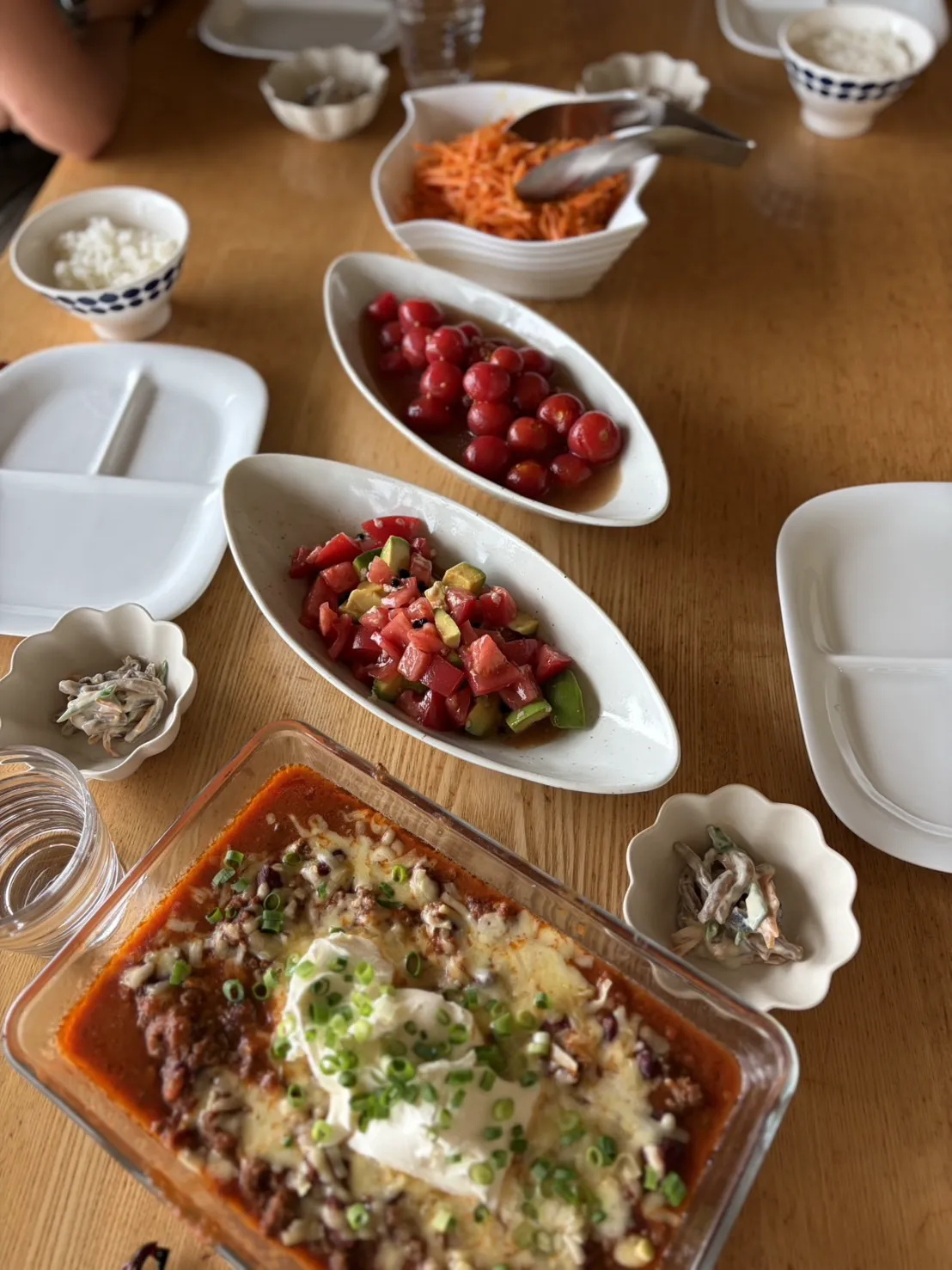 Dishes we made together during the visit