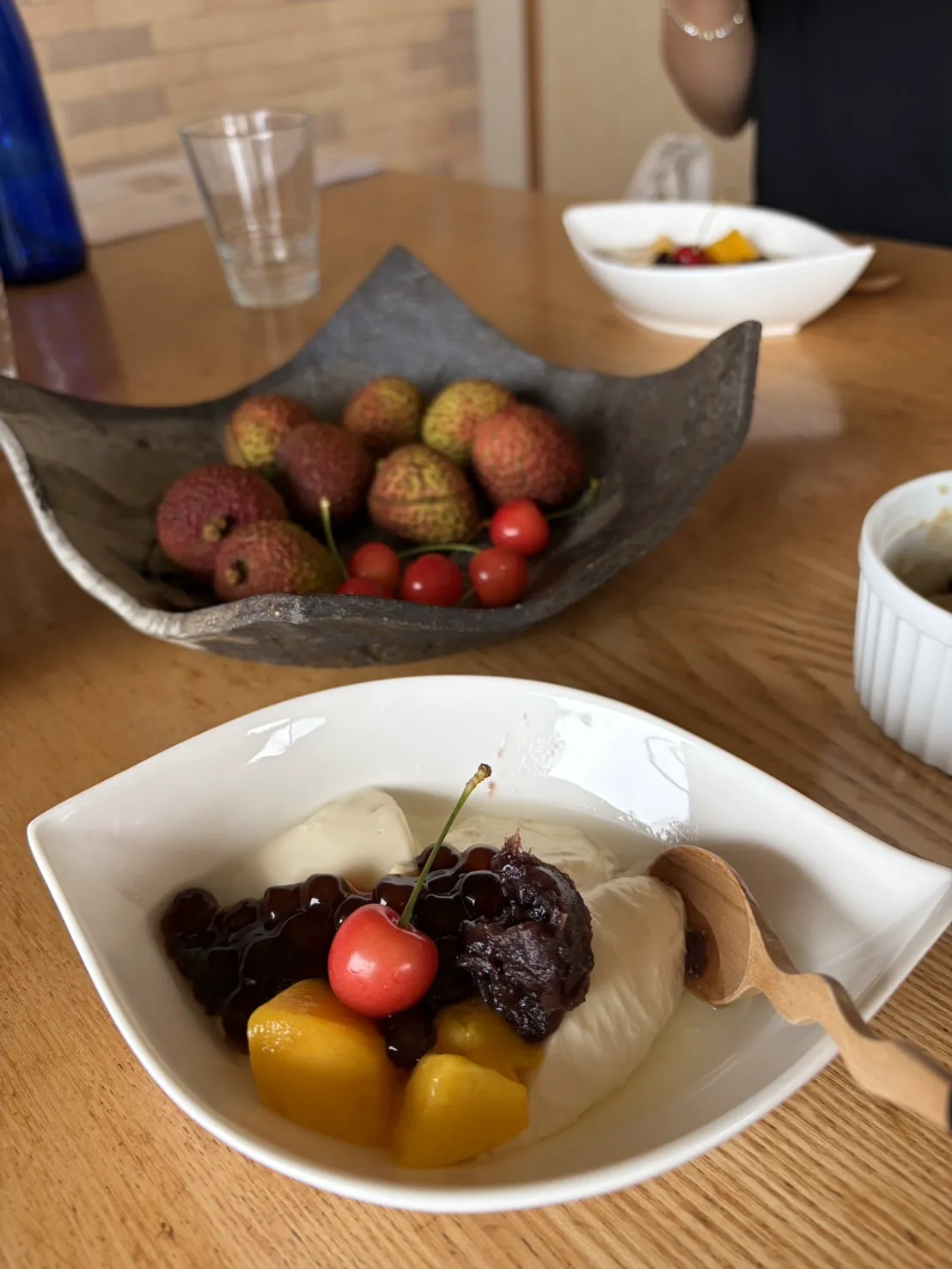 Homemade meal at Mihorin's home