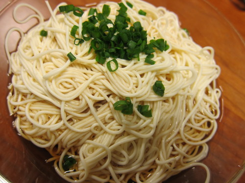 Revisiting an old favorite, tofu somen noodles