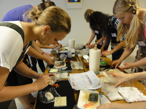 One busy day of Nagomi Visit Japanese cooking with 17 participants