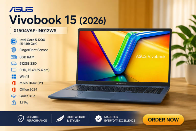 ASUS Vivobook 15 X1504VAP-IN012WS – Intel Core 5 120U | 8GB | 512GB SSD — photo 4