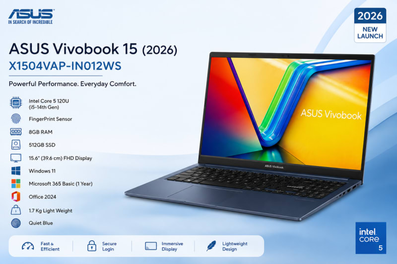 ASUS Vivobook 15 X1504VAP-IN012WS – Intel Core 5 120U | 8GB | 512GB SSD — photo 6