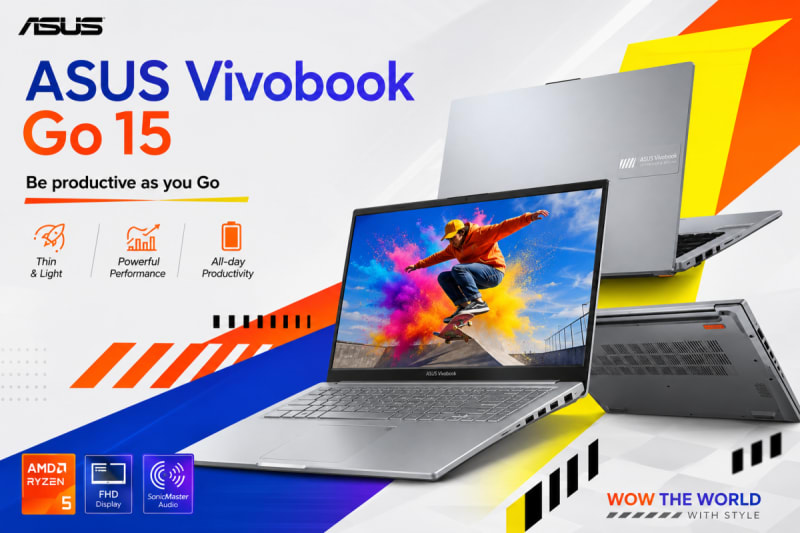ASUS Vivobook Go 15 E1504FA-BQ2113WS – AMD Ryzen 5 40 | 16GB | 512GB SSD — photo 1