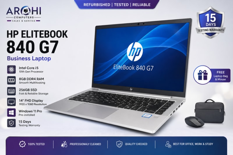HP EliteBook 840 G7 Business Laptop – Core i5 10th Gen | 8GB | 256GB SSD | 14" FHD — photo 1