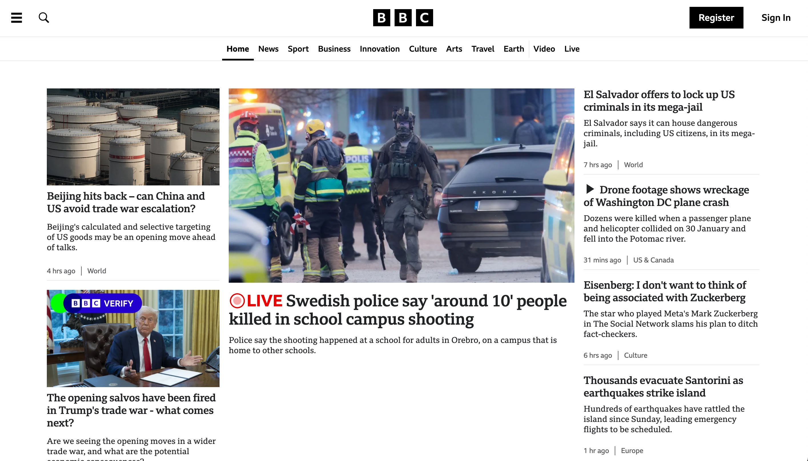 BBC News Website