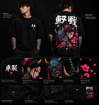 Remera Yujin – Oversize Negro