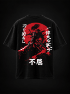 Remera Samurai – Oversize Negro