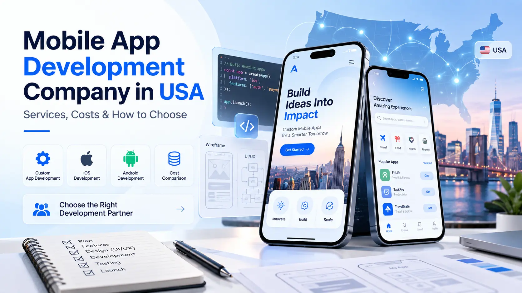 Mobile App Development Company in USA - Services, Costs & How to Choose