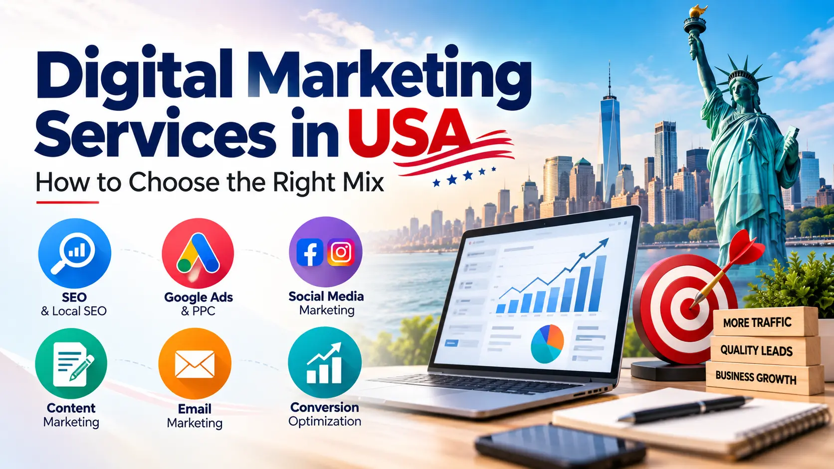 Digital Marketing Services in USA: How to Choose the Right Mix