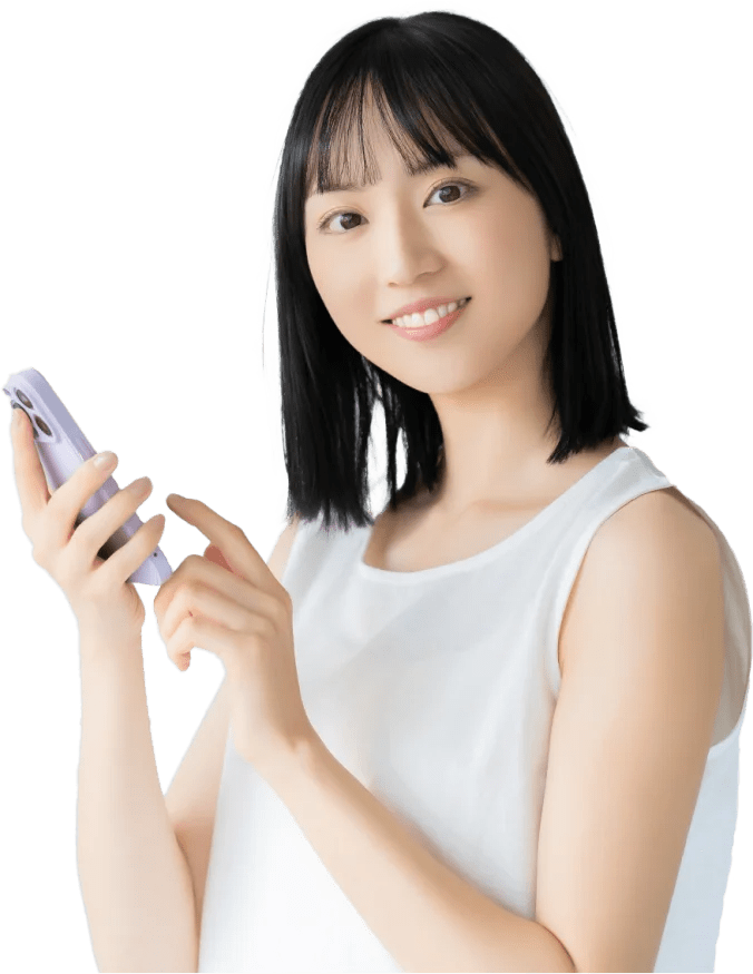 Woman using naoseru Pro