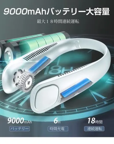 首掛け扇風機 2021 進化版 ネッククーラー 羽根なしの画像（2）