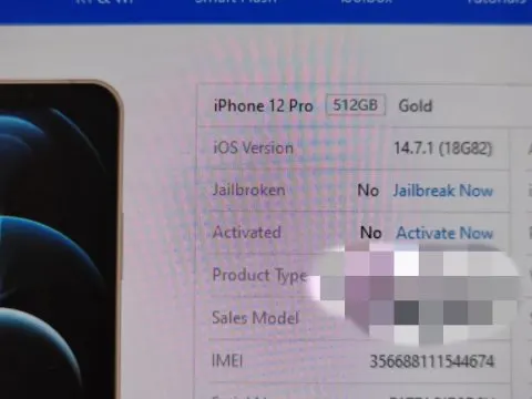 【ジャンク】iPhone12 pro 512GB  部品取りの画像（3）