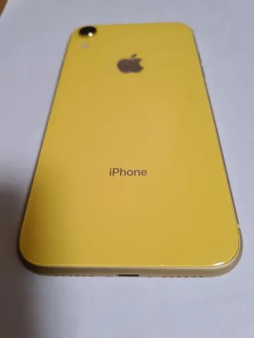 softbank iPhoneXR 64GB Yellow MT082J/A SIMロック解除済み 判定▲の画像（2）