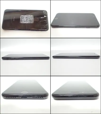 D398 Apple iPhone7 128GB ジェットブラックの画像（1）