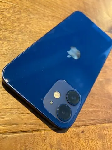 iPhone12 mini 64GB ブルー SIMロック解除 au利用制限 赤ロム iphoneの画像（3）