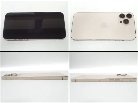 D425 Apple iPhone13 Pro Max 128GB ゴールド SBM系判定×の画像（1）