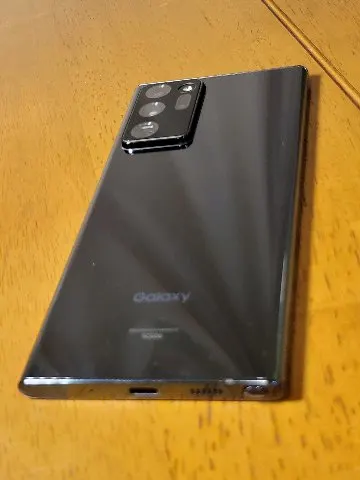 〔美品〕Galaxy Note20 Ultra 5G 赤ロムauの画像（1）