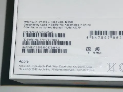 赤ロム 新品 iPhone7 128GB Y!mobile ローズゴールドの画像（3）