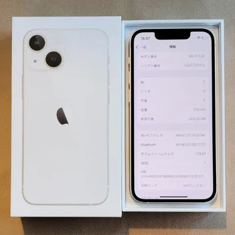 au 【SIMロックなし】MLJK3J/A 張付け iPhone 13 mini 256GB au 【SIMロックなし】MLJK3J/A 張付け iPhone 13 mini 256GB