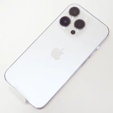 D437 Apple iPhone14 pro 256GB シルバー SBM系判定△の画像（2）